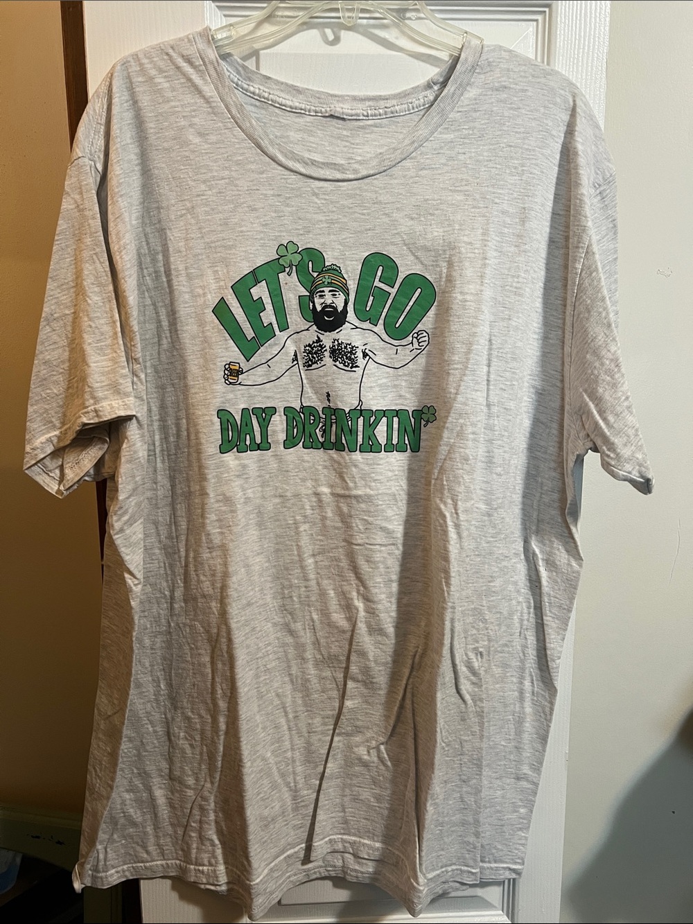Light Gray Short-Sleeve Graphic Tee - 'Let's Go Day Drinkin''